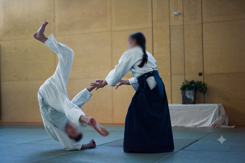 Harmonie statt Kraft – Aikido-Übung auf der Matte
